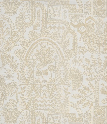 Tapeta metaliczna w orientalnym charakterze Arte Joie 30810 Embleme