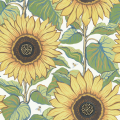 Mural słoneczniki Boras Tapeter Studio 9664W Solrosor