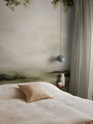 Mural lekko zamglony krajobraz Boras Tapeter Studio 9672W Glade Landscape