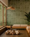 Tapeta sizalowa z tłoczonym motywem palm Arte Fenua 31700 Marquesa