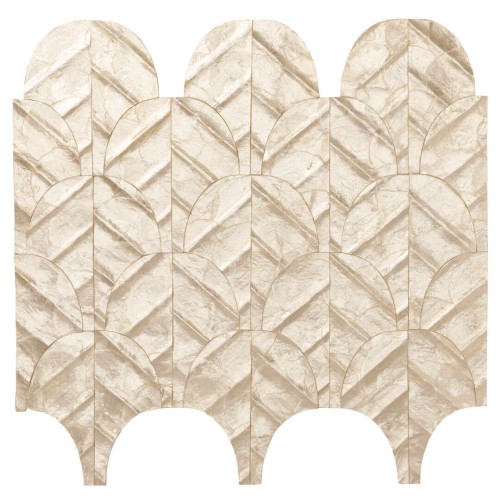 Tapeta z muszli Capiz ze wzorem łuków Arte Abalone 70321 Luster