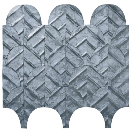 Tapeta z muszli Capiz ze wzorem łuków Arte Abalone 70323 Luster