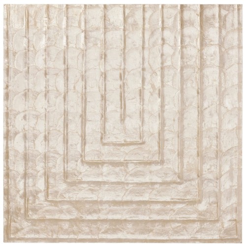 Tapeta z muszli Capiz z geometrycznym wzorem Arte Cornice 70331 Luster