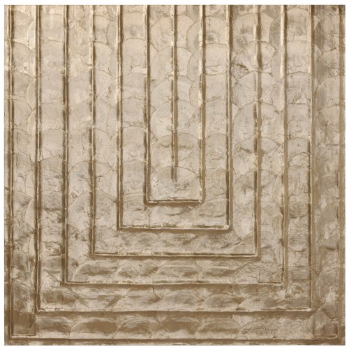 Tapeta z muszli Capiz z geometrycznym wzorem Arte Cornice 70332 Luster