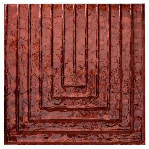 Tapeta z muszli Capiz z geometrycznym wzorem Arte Cornice 70333 Luster