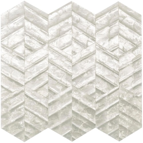 Tapeta z muszli Capiz z geometrycznym wzorem Arte Lucea 70310 Luster