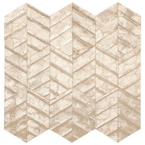 Tapeta z muszli Capiz z geometrycznym wzorem Arte Lucea 70311 Luster