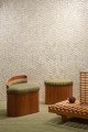 Tapeta z muszli Capiz z geometrycznym wzorem Arte Lucea 70311 Luster