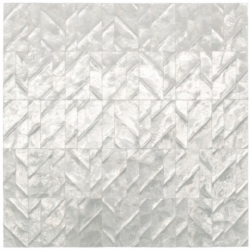 Tapeta z muszli Capiz z geometrycznym wzorem Arte Perula 70300 Luster