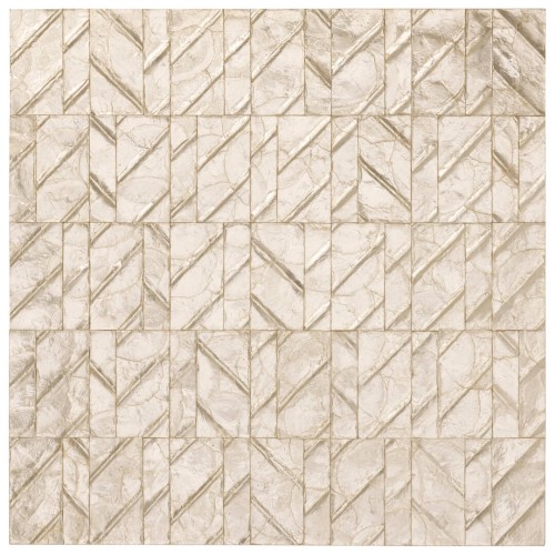 Tapeta z muszli Capiz z geometrycznym wzorem Arte Perula 70301 Luster