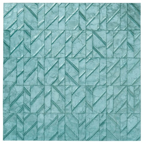 Tapeta z muszli Capiz z geometrycznym wzorem Arte Perula 70303 Luster