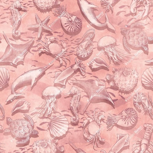 Fototapeta podwodne stworzenia Inkiostro Bianco AFLOAT INKICIT2503 Inkids