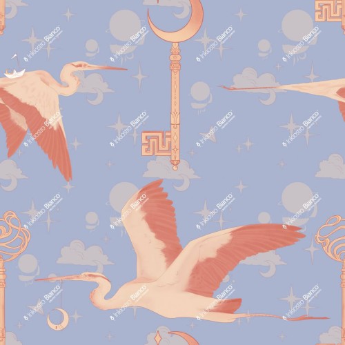 Fototapeta czaple Inkiostro Bianco HERON'S FLIGHT INKIINI2501 Inkids