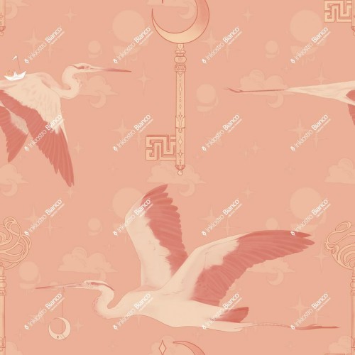 Fototapeta czaple Inkiostro Bianco HERON'S FLIGHT INKIINI2502 Inkids