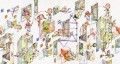 Fototapeta rysunkowy plac zabaw Inkiostro Bianco PARTY INKPKAA2501 Inkids