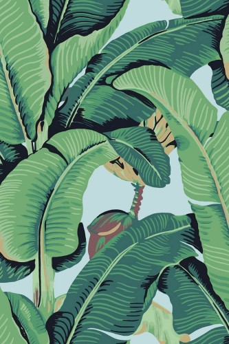 Tapeta liście bananowca J&V 26011 Hinson Palm Scalamandre