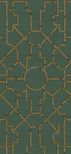 Tapeta naturalna bambusowa kratownica J&V 26016 Baldwin Bamboo Scalamandre