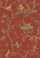 Tapeta tekstylna jedwabna w stylu chinoiserie J&V 26030 Chinoise Exotique Scalamandre