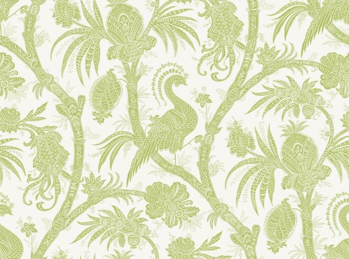 Tapeta orientalna roślinna J&V 26042 Balinese Peacock Scalamandre