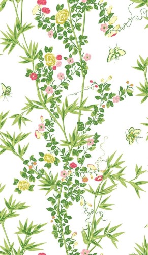 Tapeta roślinna w orientalnym stylu J&V 26057 Jardin de Chine Scalamandre