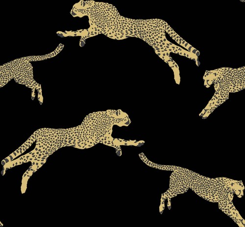 Tapeta gepardy J&V 26019 Leaping Cheetah Scalamandre