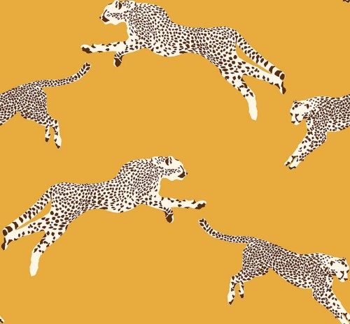 Tapeta gepardy J&V 26020 Leaping Cheetah Scalamandre