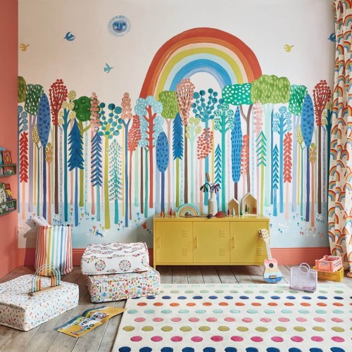 Mural kolorowe drzewa i tęcza Villa Nova W652/01 Rainbow Forest Picturebook II