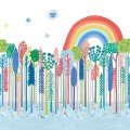 Mural kolorowe drzewa i tęcza Villa Nova W652/01 Rainbow Forest Picturebook II