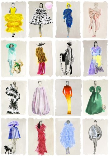 Tapeta modelki Cole & Son 175/1001M Bright Multi Pearl Harrods Couture Carouse