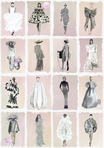 Tapeta modelki Cole & Son 175/1006 Blush Harrods Couture Carouse