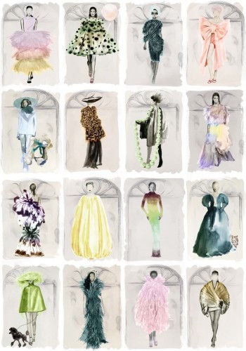 Tapeta modelki Cole & Son 175/2009M Pastel Pearl With Windows Harrods Couture Carouse