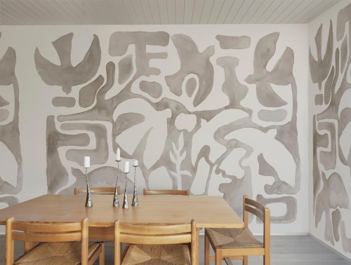 Fototapeta organiczne kształty Rebel Walls R20488 Harmony Forms Beige Symbolic