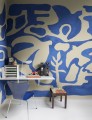 Fototapeta organiczne kształty Rebel Walls R20490 Harmony Forms Blue Symbolic