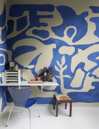 Fototapeta organiczne kształty Rebel Walls R20490 Harmony Forms Blue Symbolic