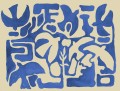 Fototapeta organiczne kształty Rebel Walls R20490 Harmony Forms Blue Symbolic