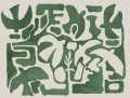 Fototapeta organiczne kształty Rebel Walls R20491 Harmony Forms Green Symbolic