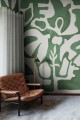 Fototapeta organiczne kształty Rebel Walls R20491 Harmony Forms Green Symbolic