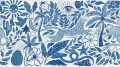 Fototapeta fantazyjny tropikalny krajobraz Rebel Walls R20506 Midnight Tropics Blue Symbolic