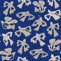Fototapeta stylizowane ptaki Rebel Walls R20519 Dancing Wings Blue Symbolic