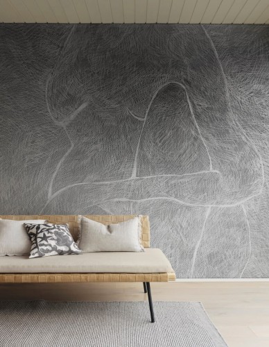 Fototapeta subtelny szkic sylwetki Rebel Walls R20521 Subtle Figure Black White Symbolic