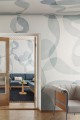 Fototapeta abstrakcyjne kształty Rebel Walls R21226 Overlap Light Blue Symbolic