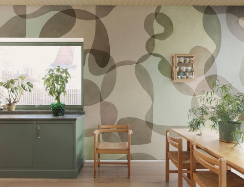 Fototapeta abstrakcyjne kształty Rebel Walls R21229 Overlap Pastel Symbolic