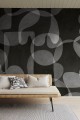 Fototapeta abstrakcyjne kształty Rebel Walls R21231 Overlap Dark Symbolic