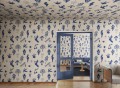 Fototapeta symboliczne kształty Rebel Walls R21247 Symbolic Tales Blue Symbolic
