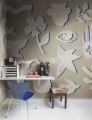 Fototapeta wycięte symbole Rebel Walls R21256 Symbolic Blue Beige Symbolic