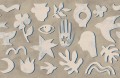 Fototapeta wycięte symbole Rebel Walls R21256 Symbolic Blue Beige Symbolic
