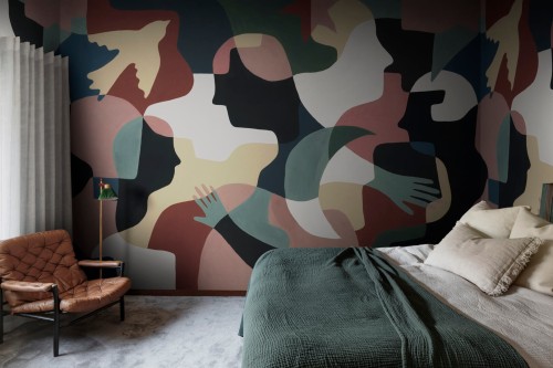 Fototapeta abstrakcyjna Rebel Walls R21262 Silent Conversation Multi Symbolic