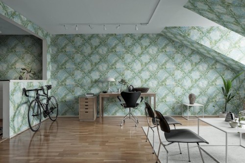 Fototapeta roślinna kratownica w chmurach Rebel Walls R21031 Babylon Sky Sky Sam Wilde