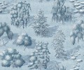 Fototapeta mityczny las Rebel Walls R21042 Yggdrasil Forest Blue Sam Wilde
