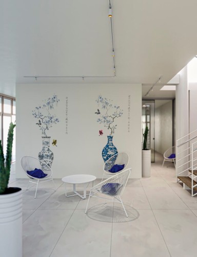 Fototapeta wazony w stylu orientalnej porcelany TapLab 602_001 SAKURA Collection 25